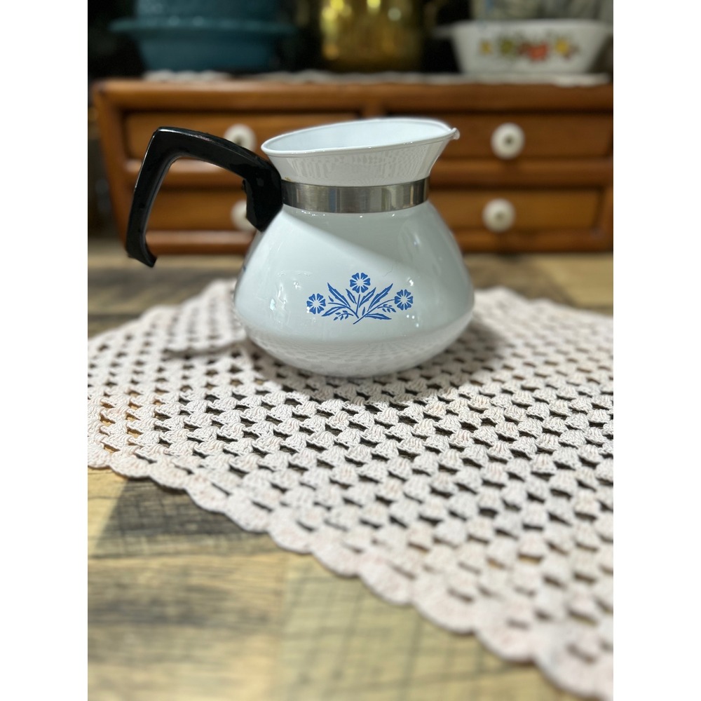 Vintage Corning Ware Blue Cornflower 6 Cup Teapot P-104 (No Lid)